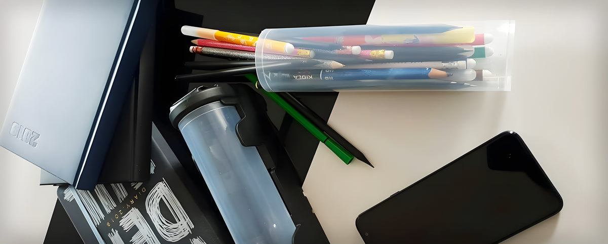 QuestSystem Q2 Long Sortierbox 24 cm Buntstifte sortiert und griffbereit